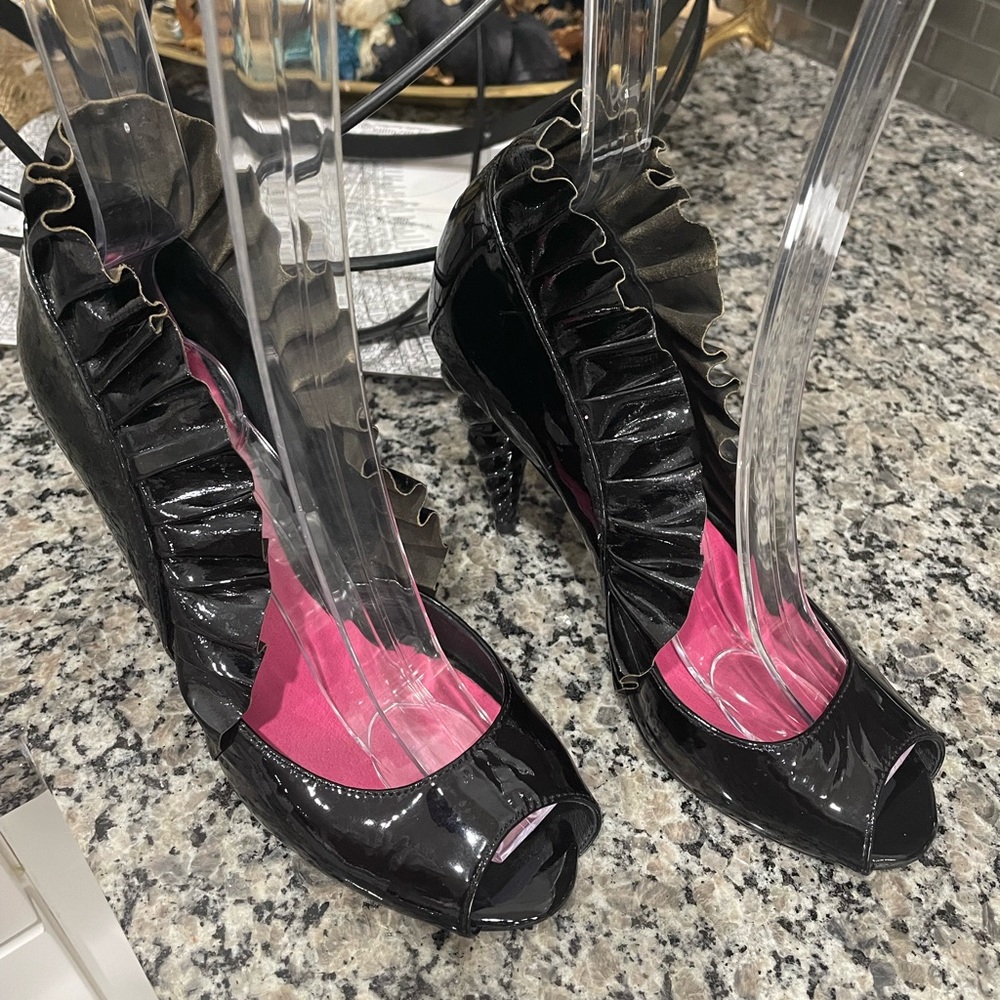 Black unicorn Jeffery Campbell heels